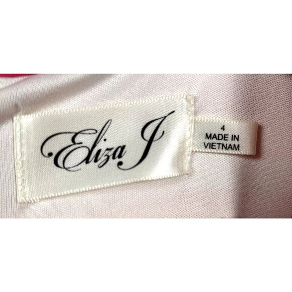 Eliza J Colorful Long Sleeve Knee Length Dress Size 4 - Picture 3 of 6